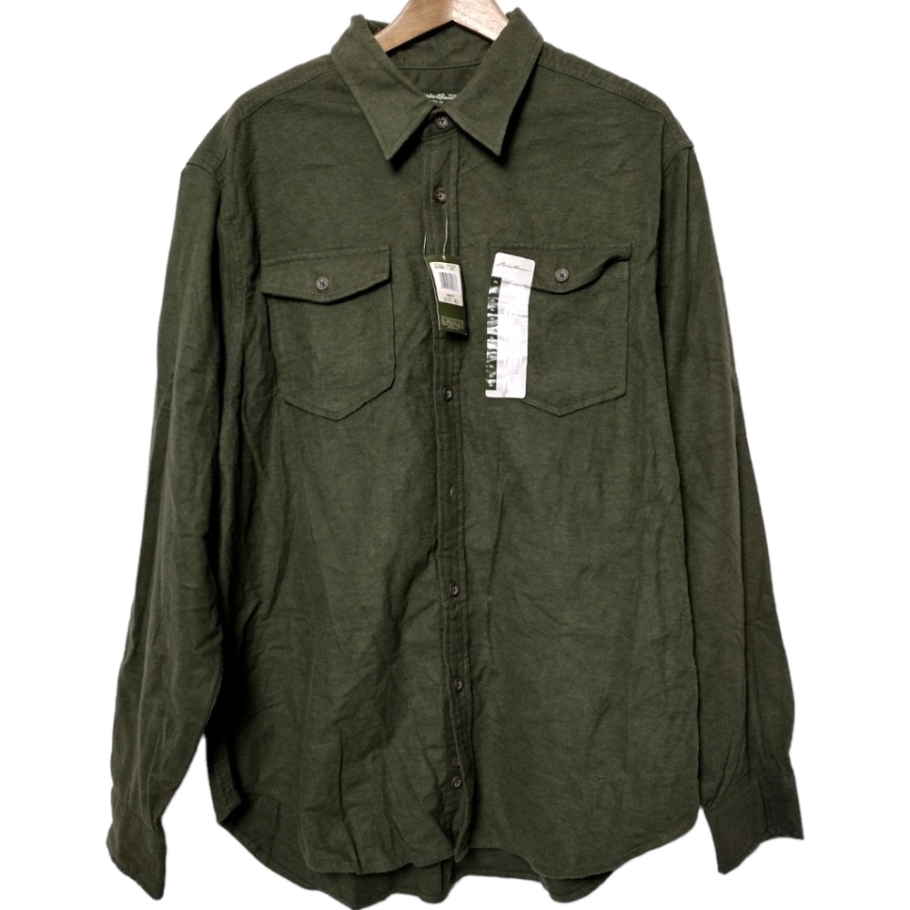 Eddie Bauer Cotton Flannel Long Sleeve Shirt